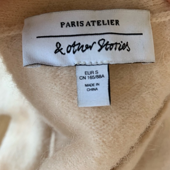 And Other Stories wool blend vneck cardigan, small - Picture 2 of 16